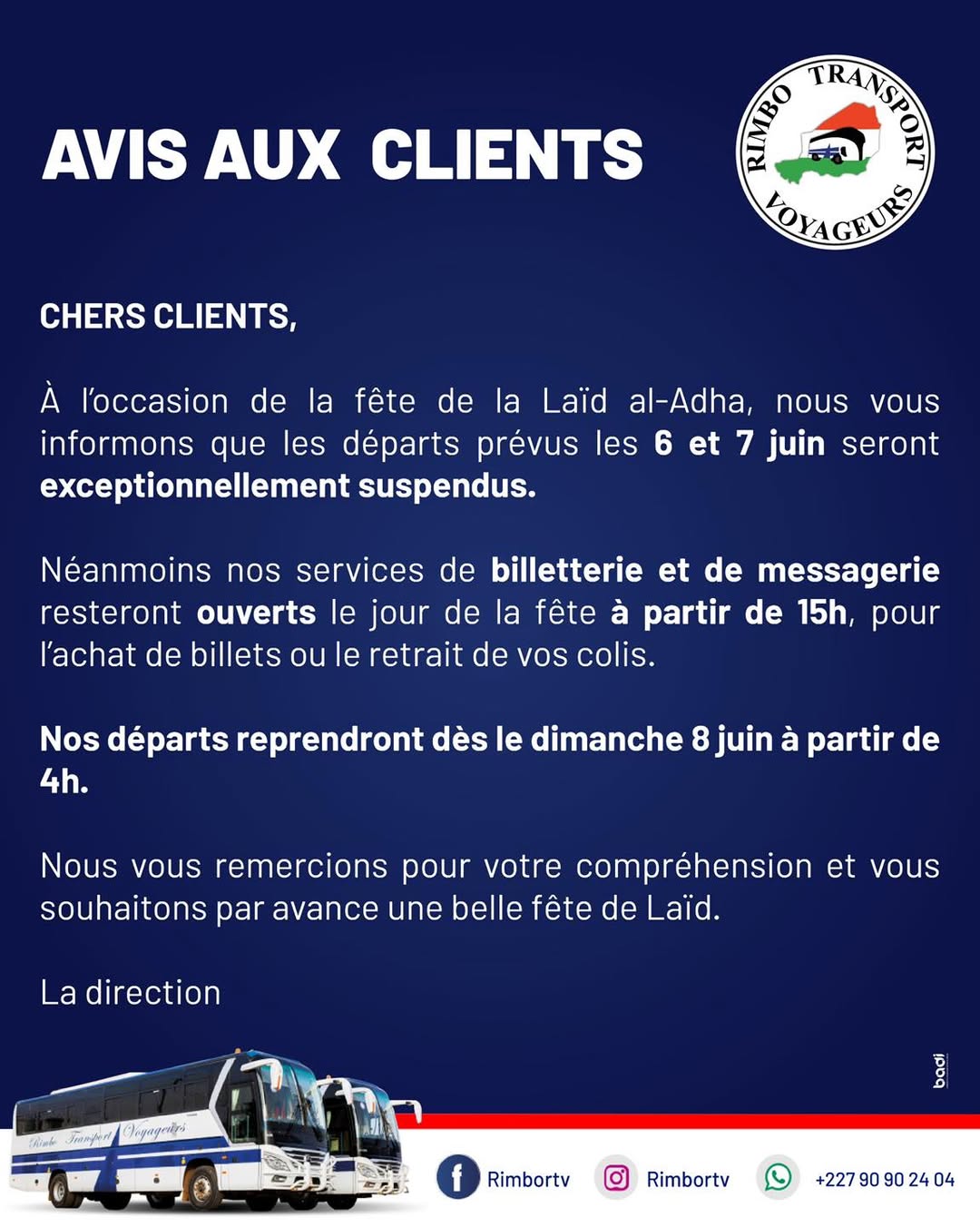 Information Importante